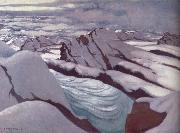 High Alps,Glacier and Snowy Peaks Felix Vallotton